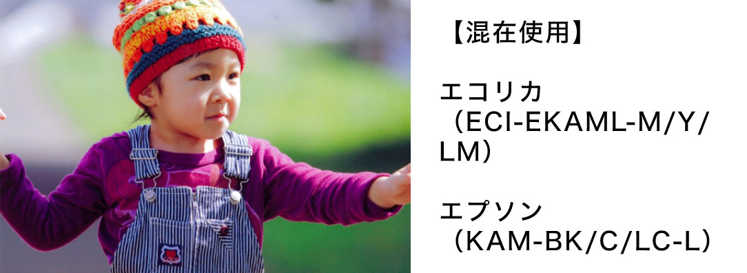 【混在使用】 エコリカ(ECI-EKAML-M/Y/LM) エプソン（KAM-BK/C/LC-L）